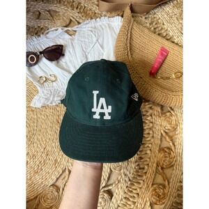 New Era 9FIFTY Los Angeles Dodgers Hat Green LA MLB Adjustable Baseball Cap